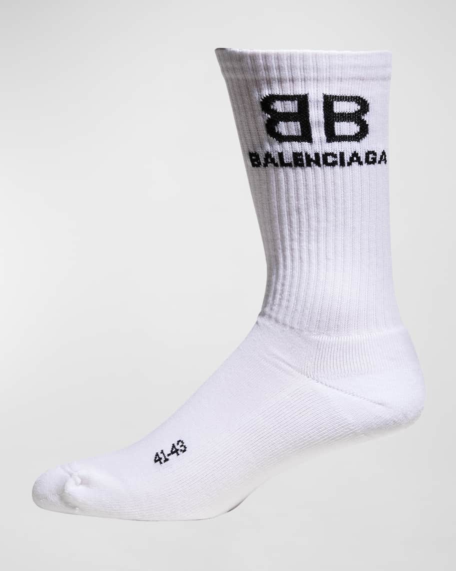 White balenciaga socks sales