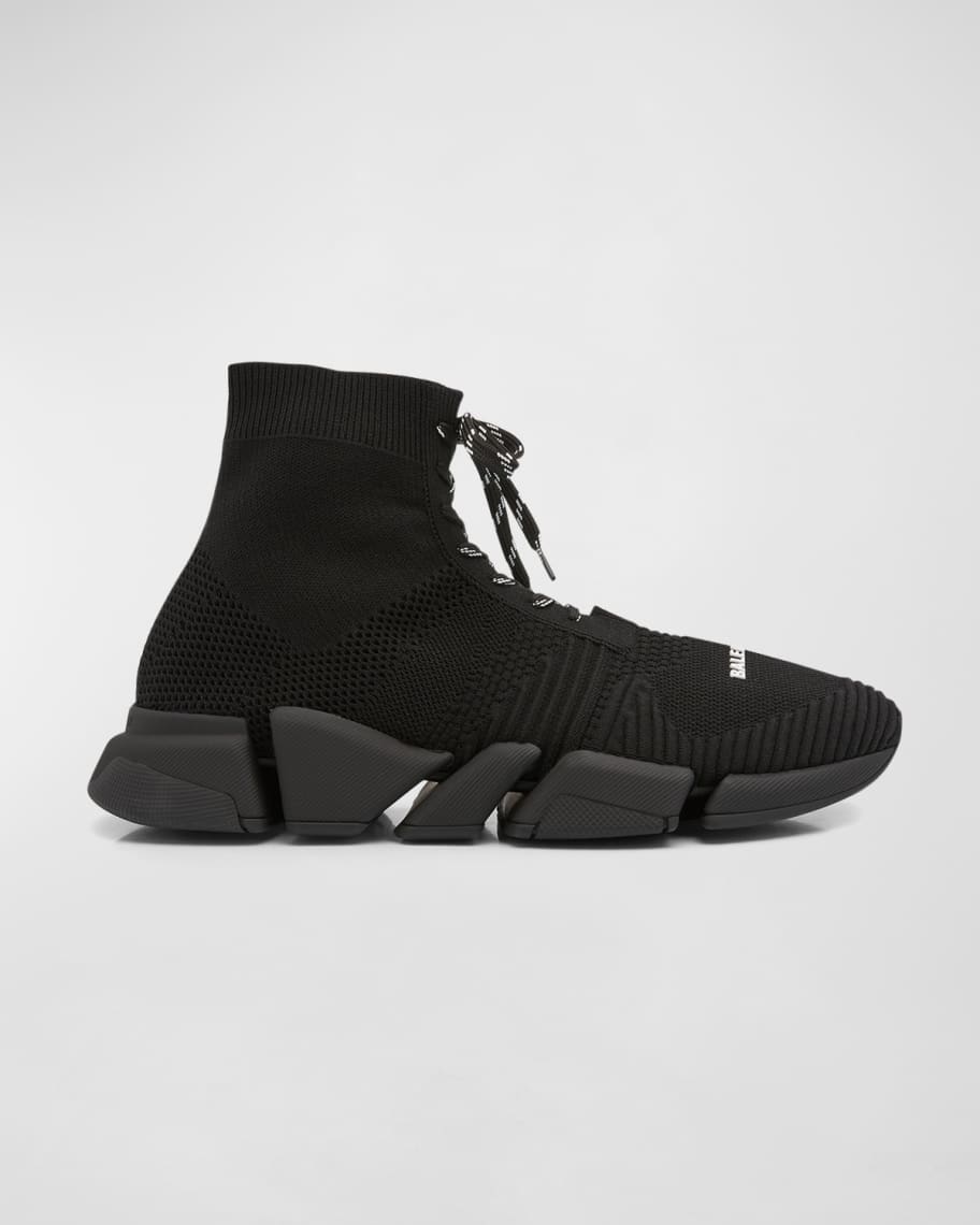 Balenciaga Men s Speed 2 0 Lace Up Recycled Knit Sneaker Neiman