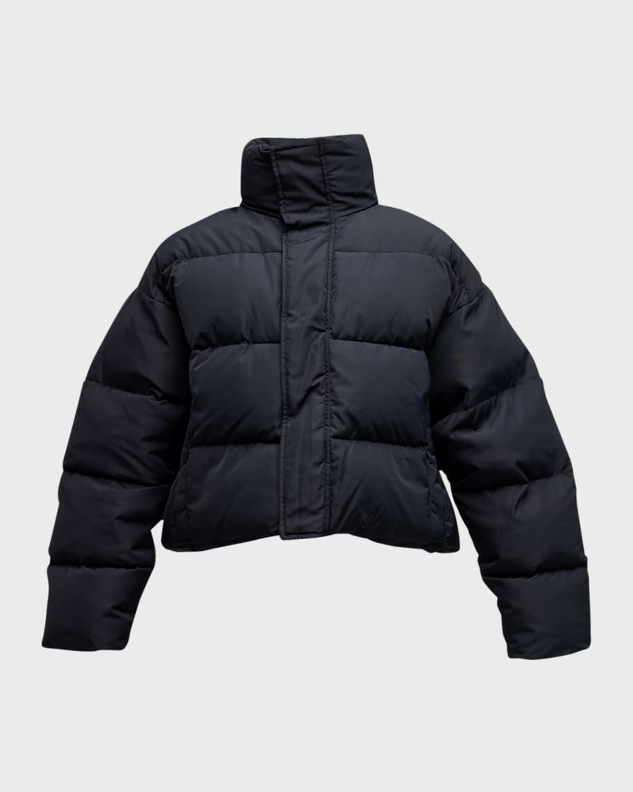 Balenciaga BB Logo Embroidered Puffer Jacket | Neiman Marcus