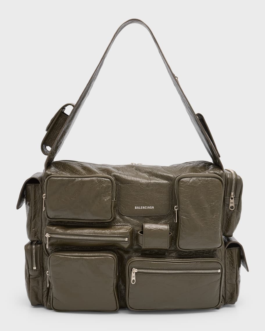 Balenciaga Men's Superbusy Leather Multi-Pocket Sling Bag
