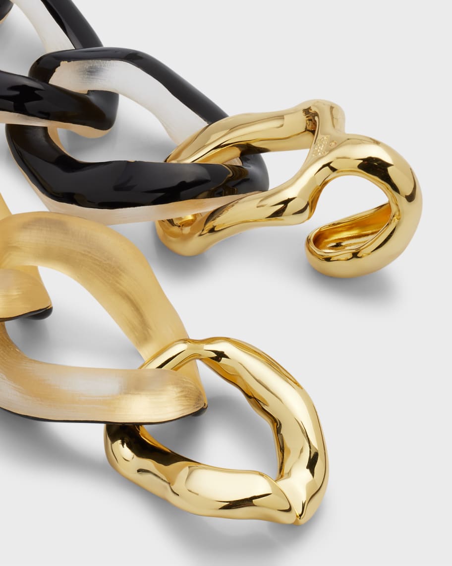 Image 2 of 4: Lucite Molten Extra-Large Link Necklace