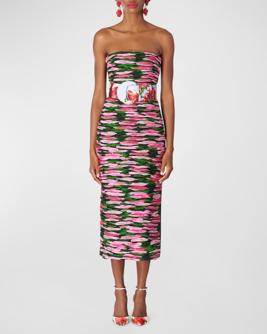 By johnny painted petal ruffle tee dress deals
