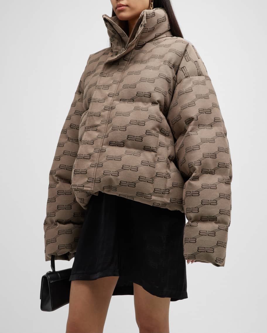 Balenciaga BB Monogram Puffer Jacket | Neiman Marcus