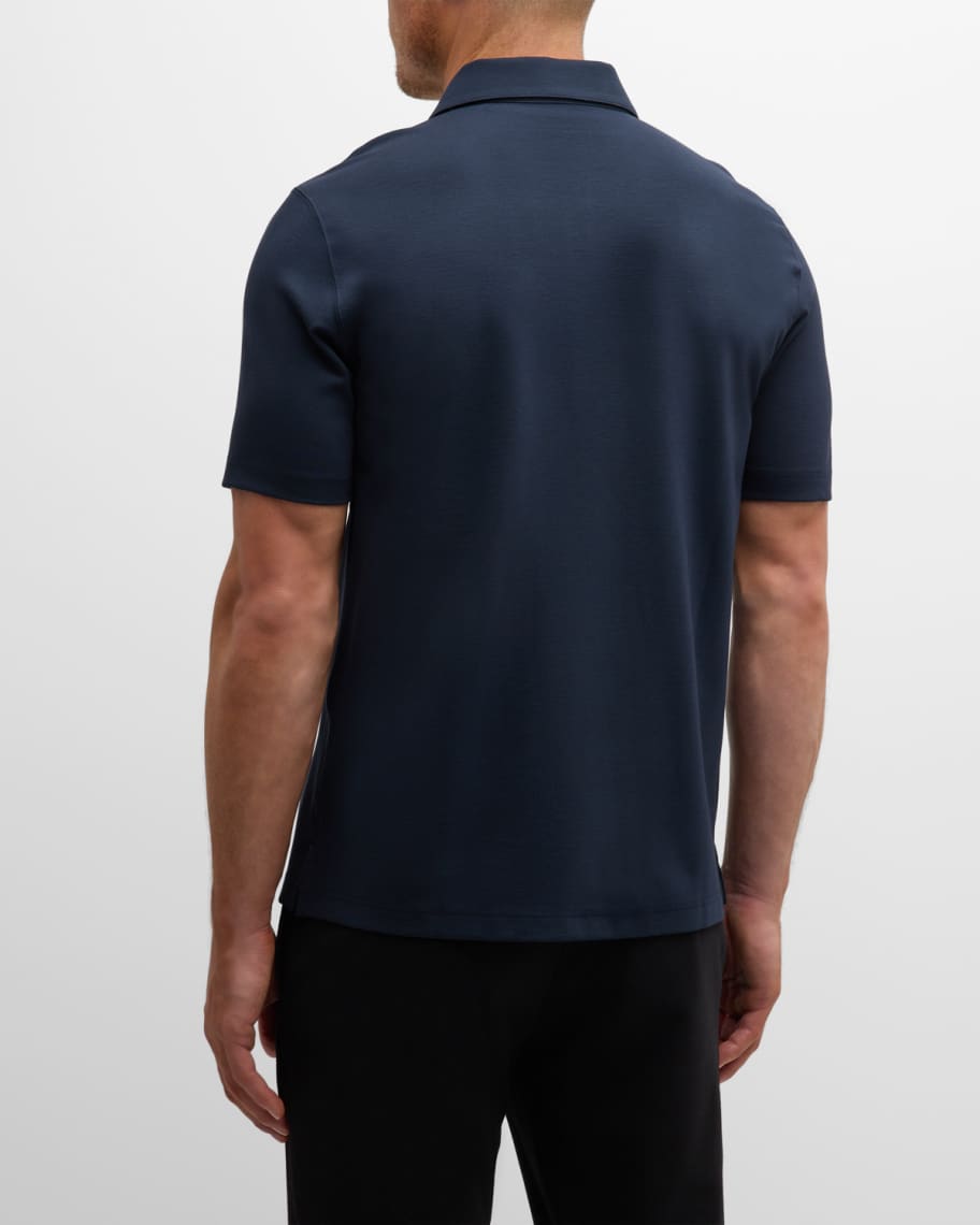 Image 3 of 6: Men's Ryder Quarterzip Polo in Relay Jersey