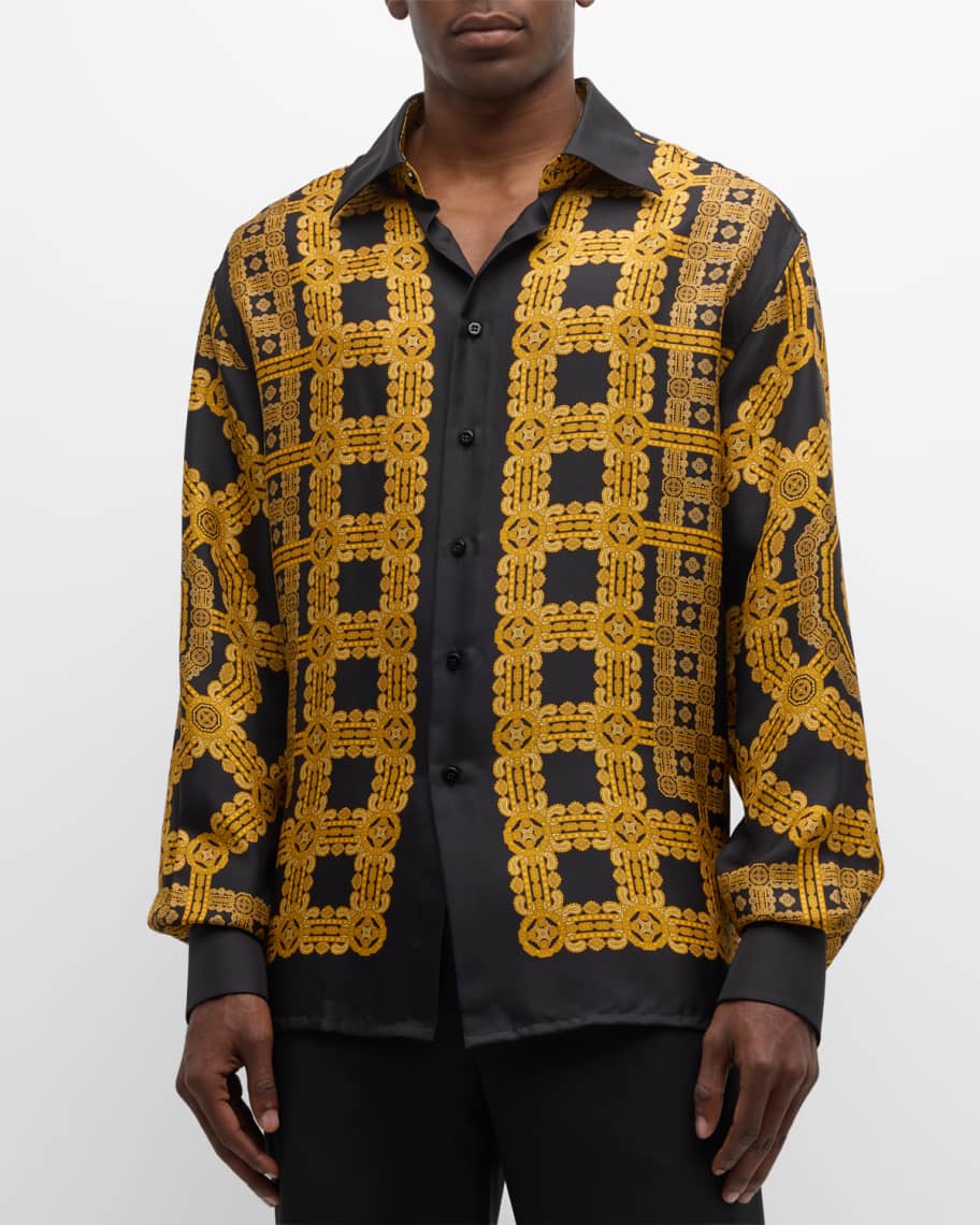 Printed Cotton Fil Coupe Overshirt - Men - Ready-to-Wear