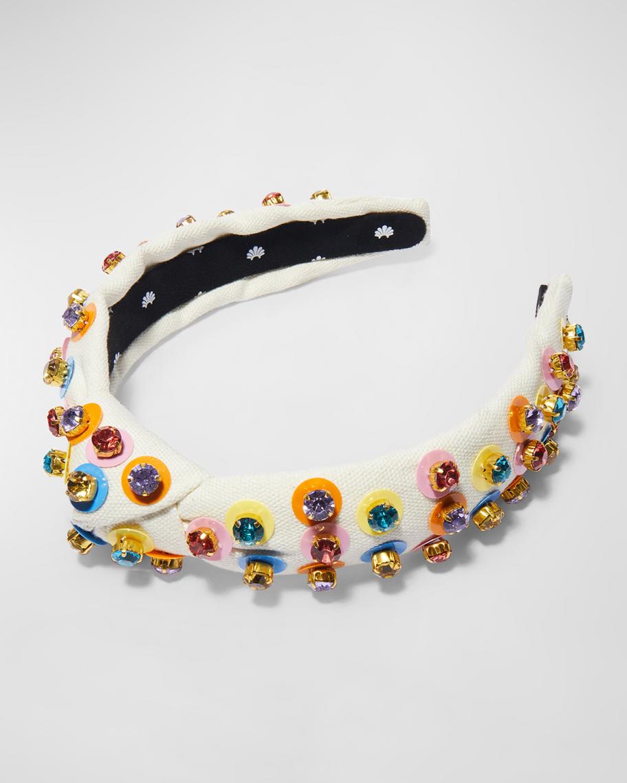 Lele Sadoughi Gumball Slim Knotted Headband | Neiman Marcus display picture 2
