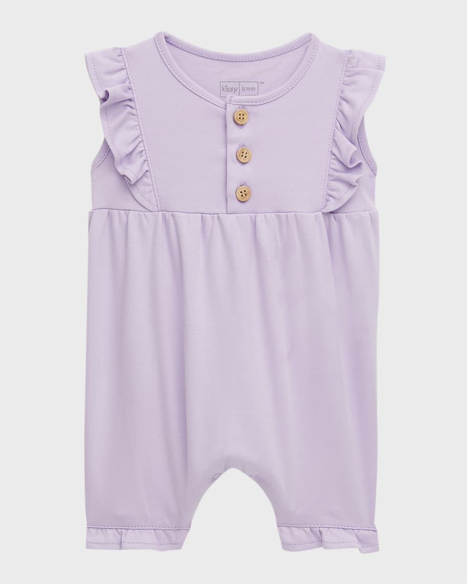 Kissy Kissy Girl's Dazzling Mermaid Ruffled Playsuit, Size 3M24M