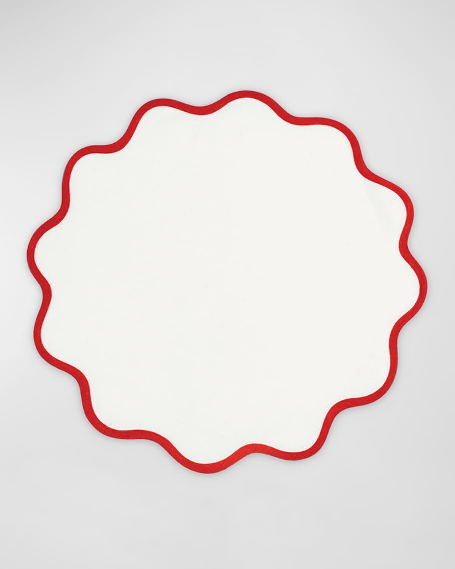 Matouk Scallop Edge Circle Placemats, Set of 4 Neiman Marcus