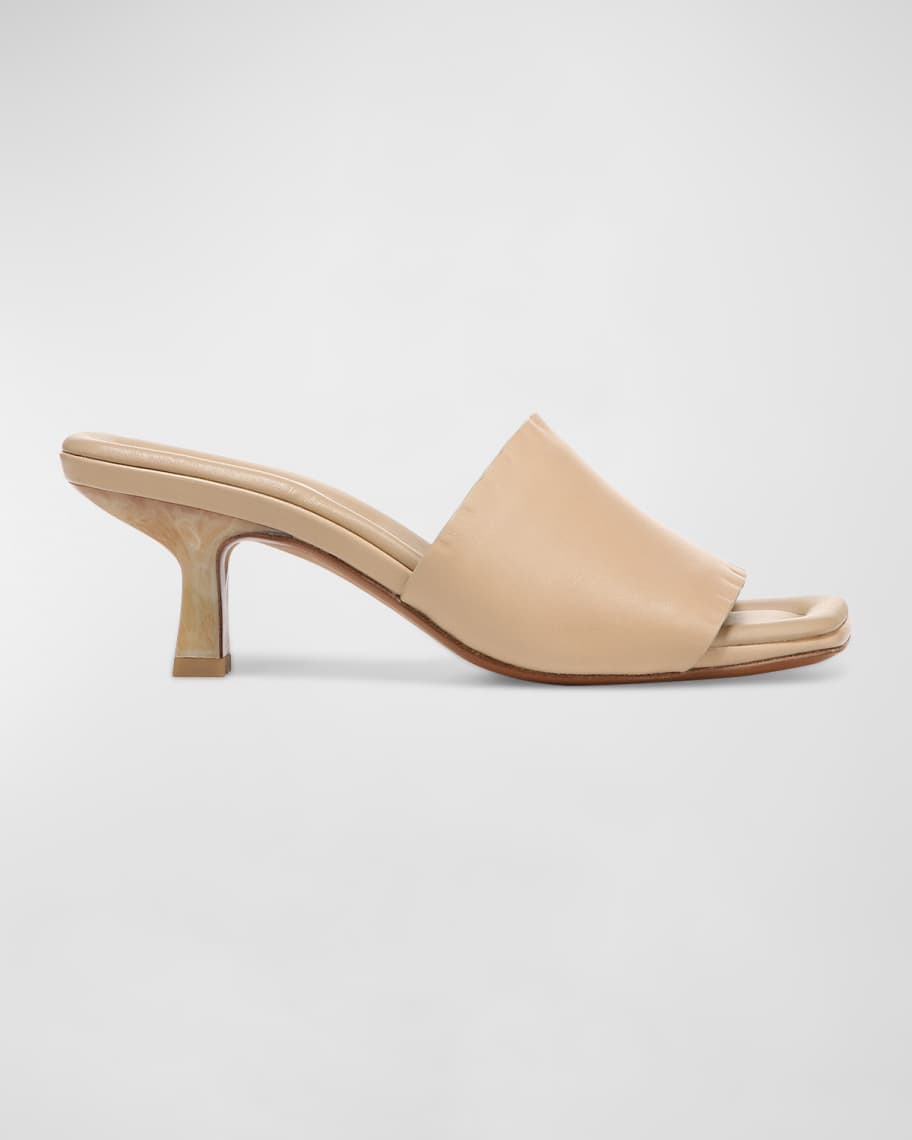 Vince Ceil Leather Mule Sandals | Neiman Marcus