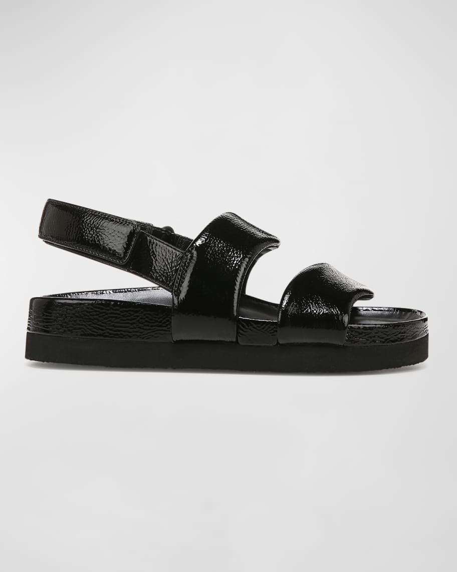 Vince Gemini Patent Comfort Slingback Sandals | Neiman Marcus