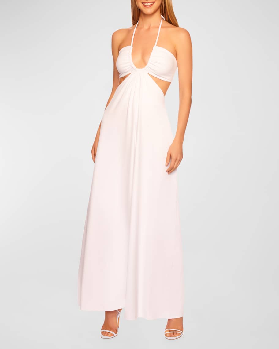 Monaco Sun Knit Halter Maxi Dress
