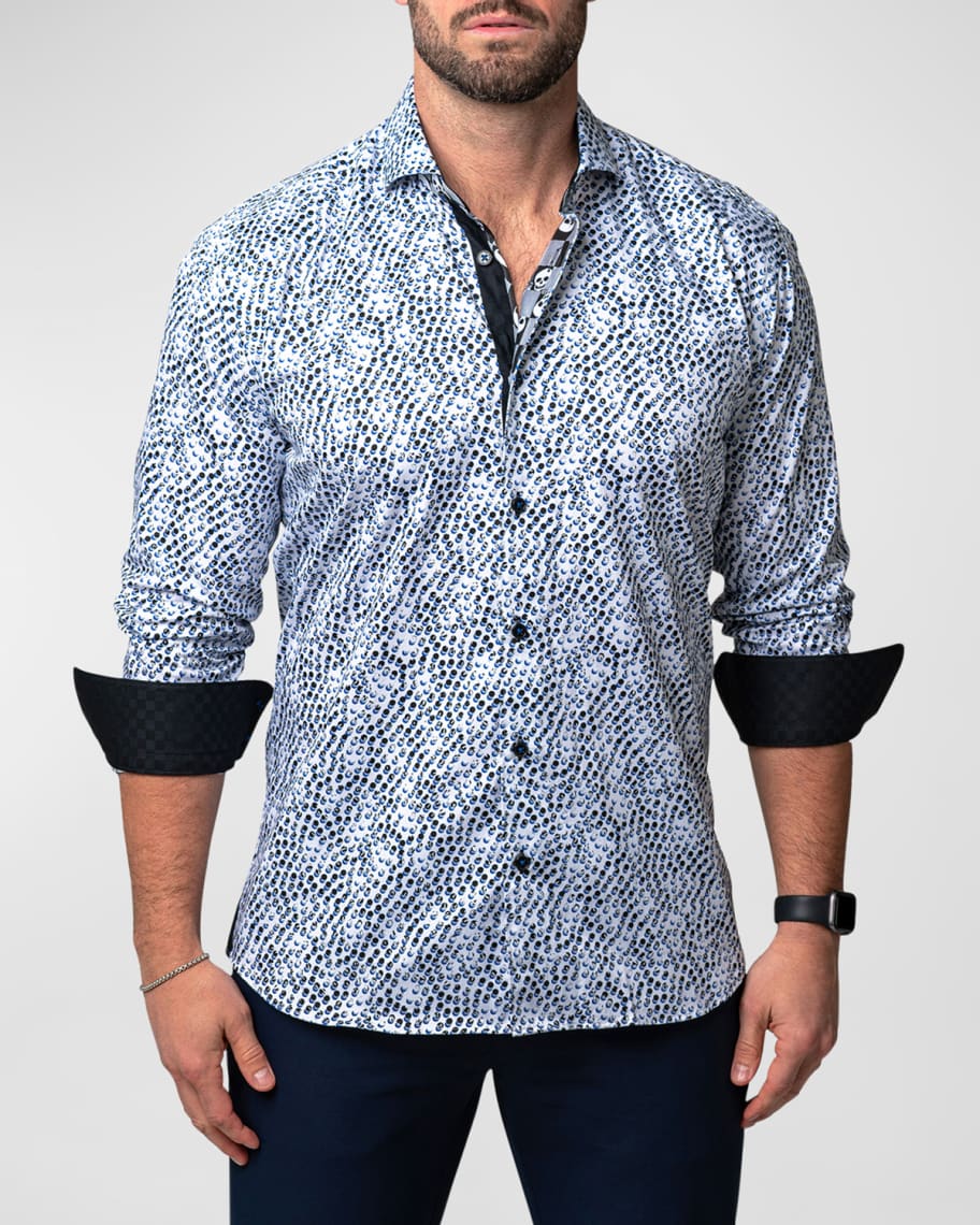 Maceoo Men's Einstein Patterned Sport Shirt | Neiman Marcus