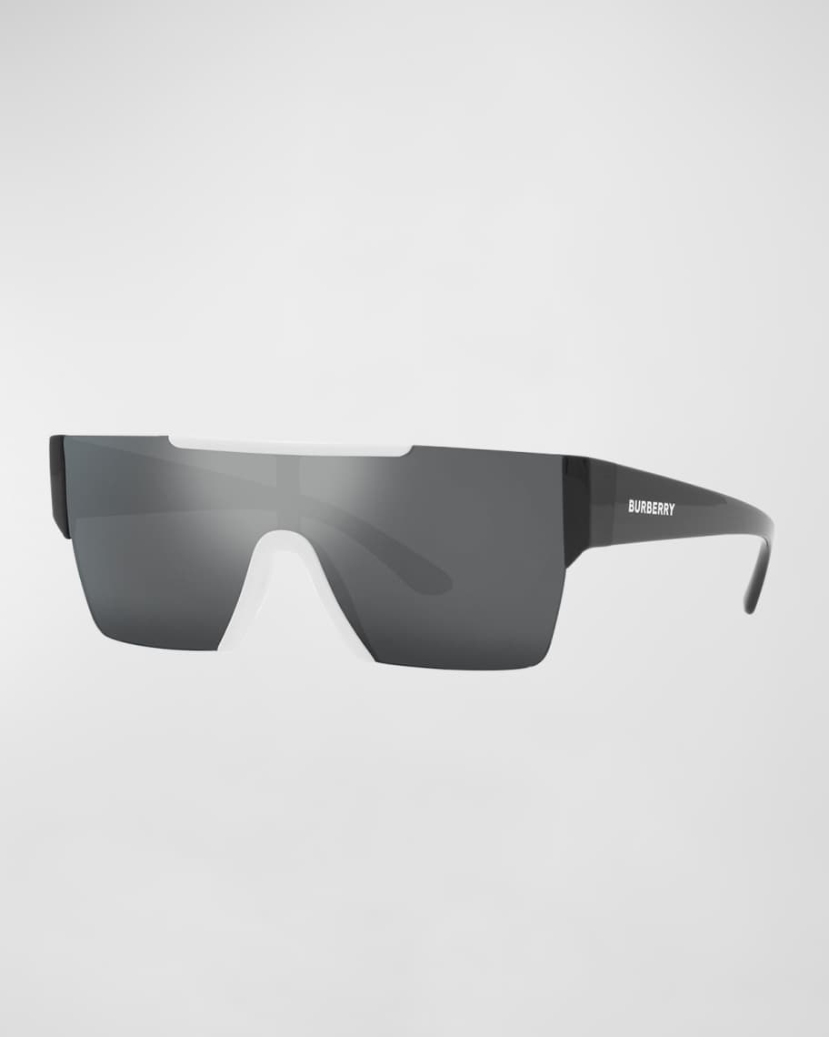 Burberry Men's Lightweight Shield Sunglasses | Neiman Marcus