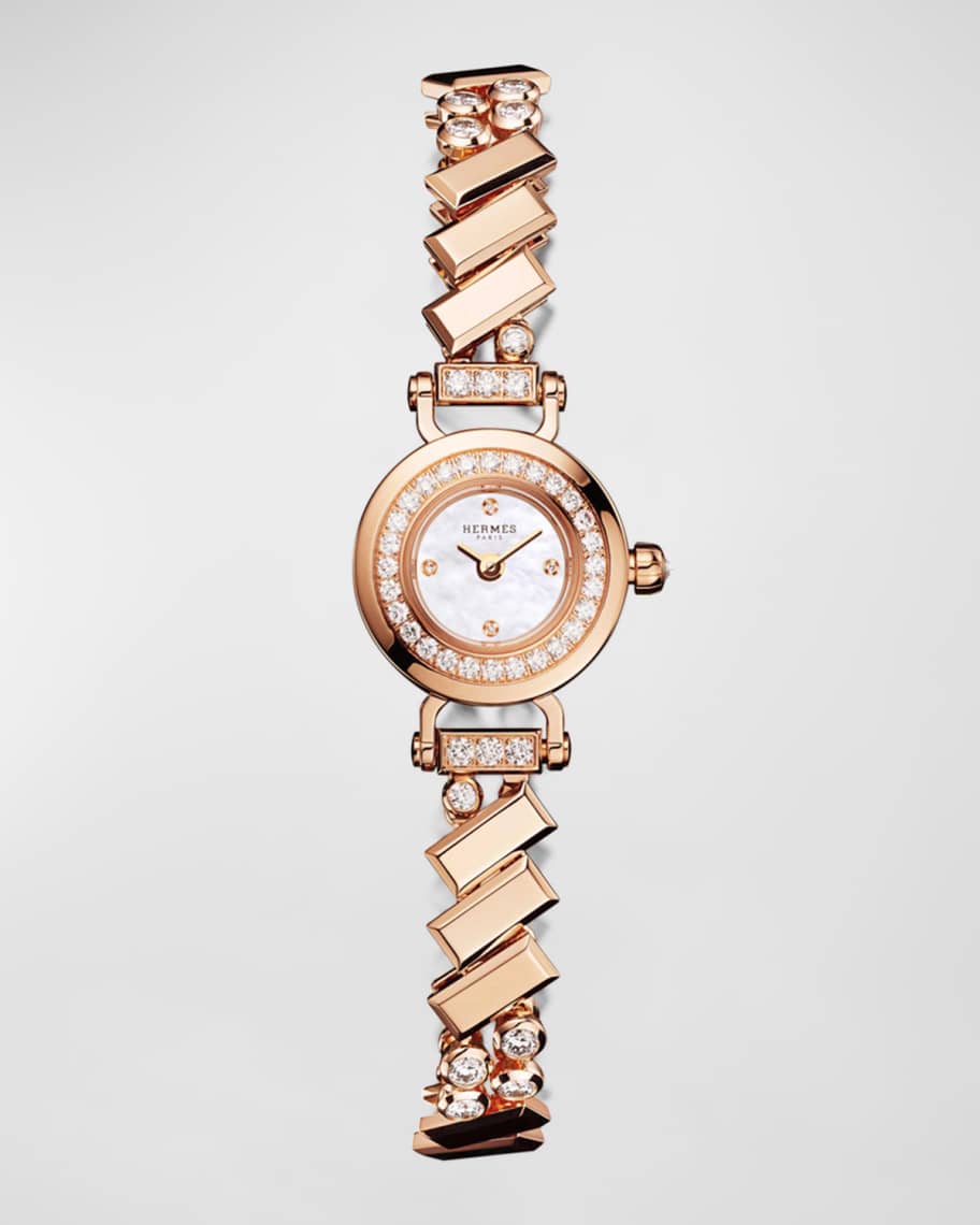 Hermes Faubourg Polka Watch, Mini Model, 15 MM | Neiman Marcus