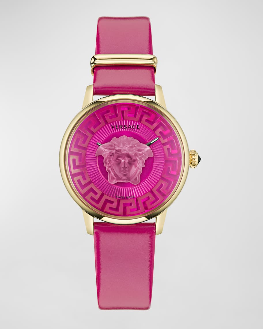 Versace 38mm Medusa Alchemy Bracelet Watch Neiman Marcus