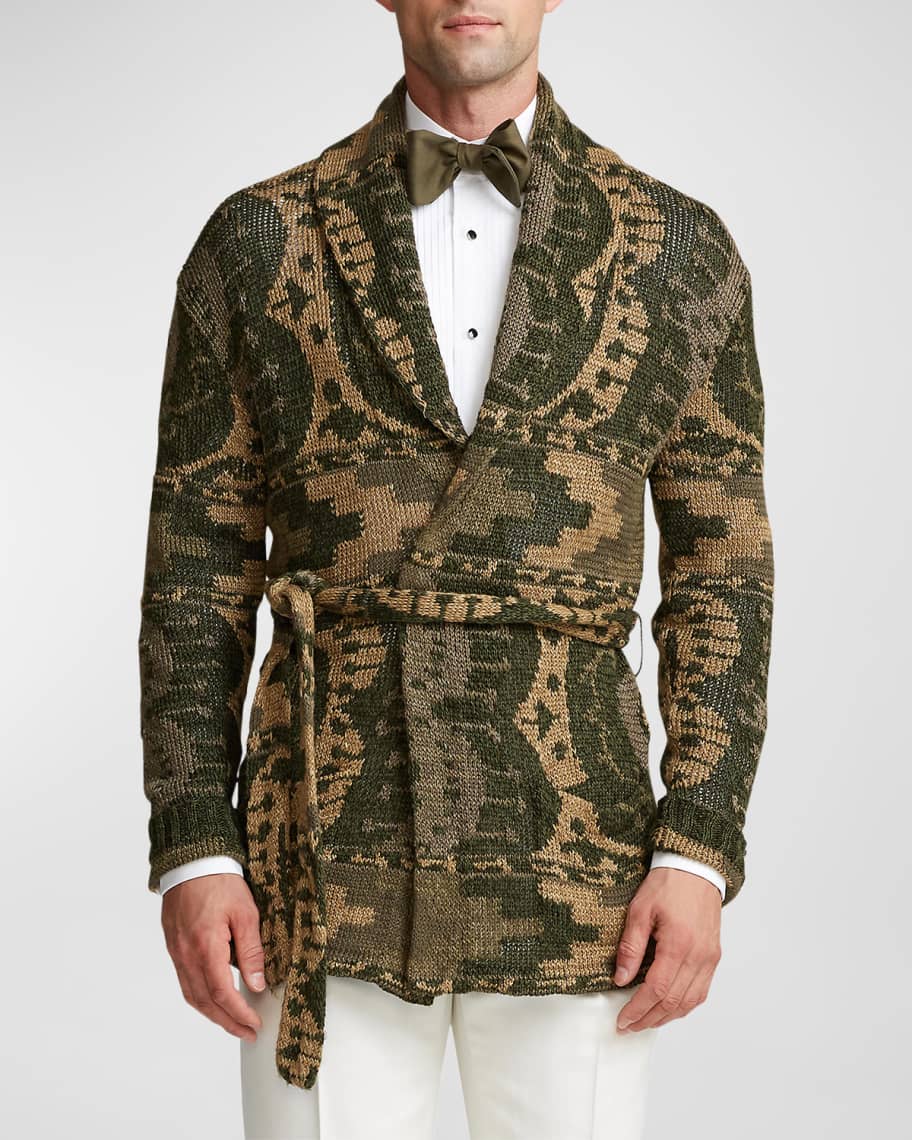 Ralph Lauren Purple Label Men's Knit Belted Cardigan Sweater