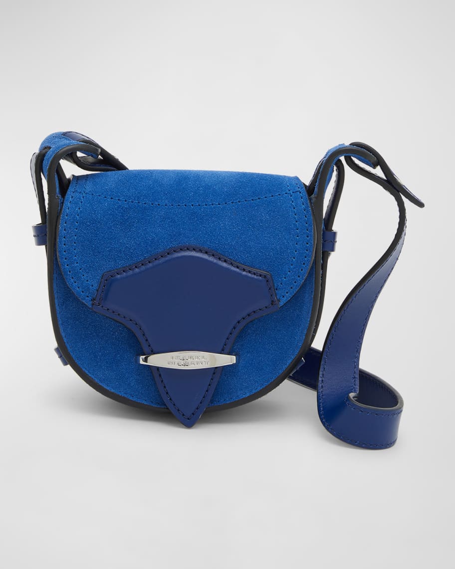 Isabel Marant Botsy Mini Flap Suede Shoulder Bag | Neiman Marcus