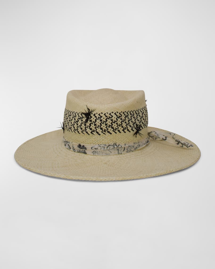 Gigi Burris Ete Woven Straw Large Brim Hat