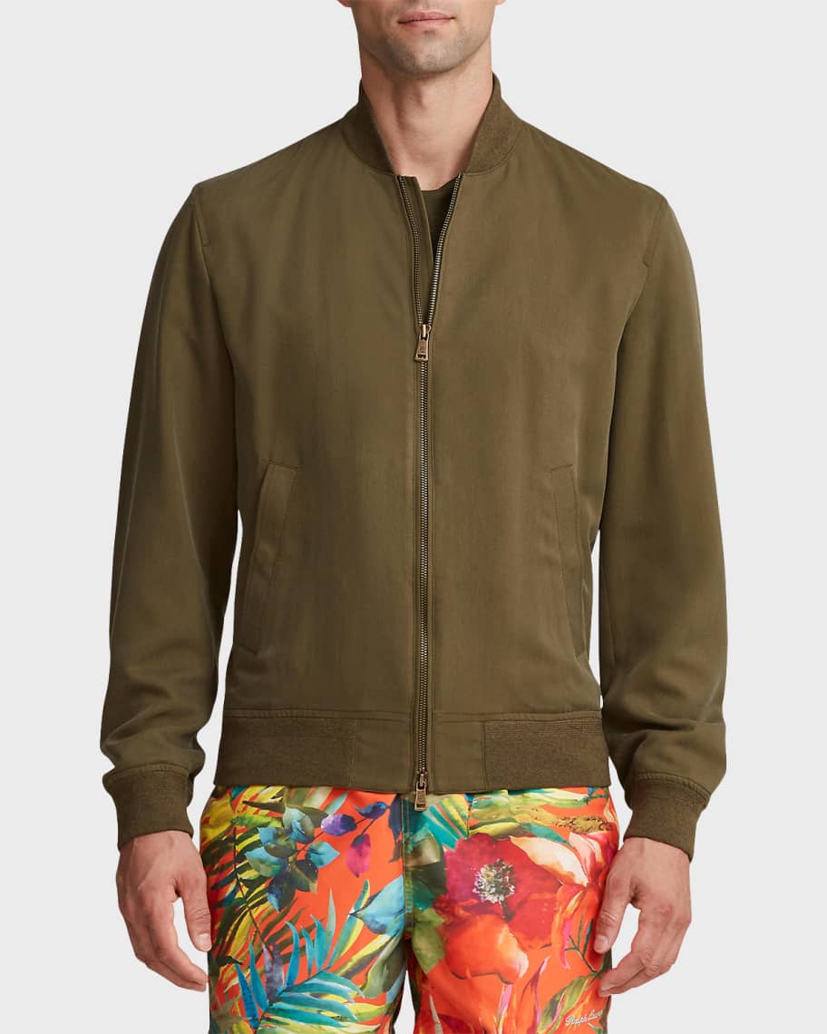 Denim & Supply Ralph Lauren Cotton Jersey Bomber Jacket, Men