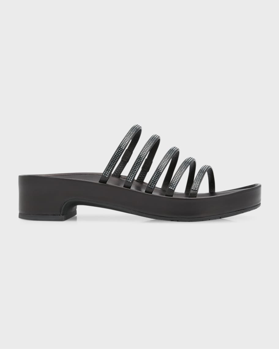 Pedro Garcia Blaer Peek-A-Boo Crystal Sandal