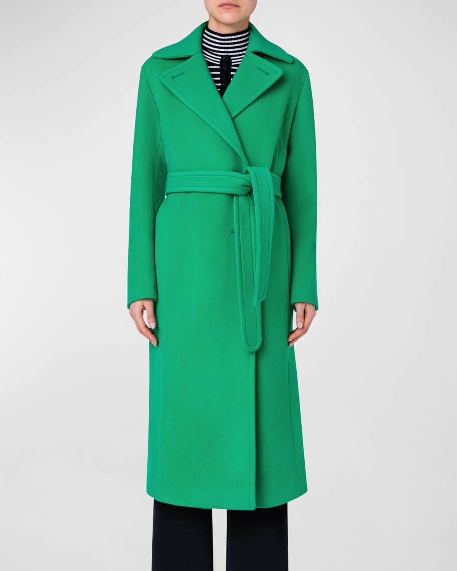 Akris punto wool sale coat