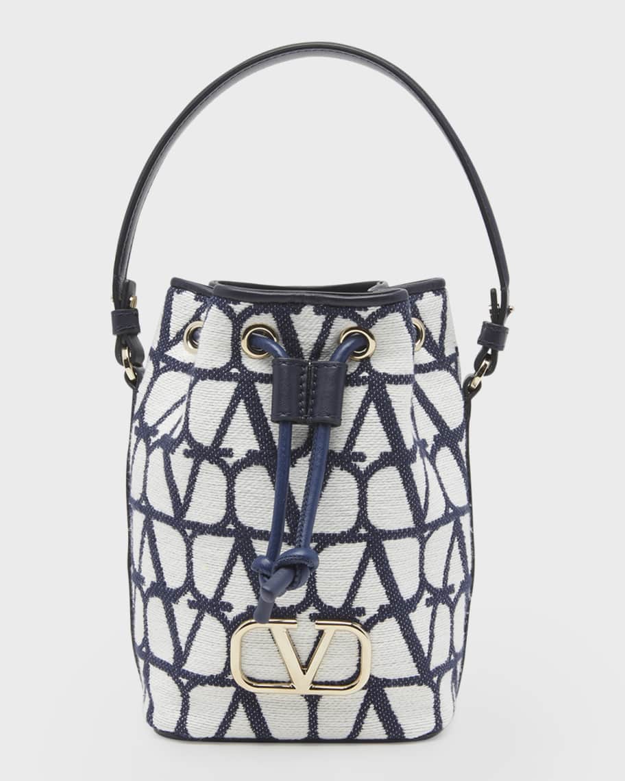 ハンドバッグ VALENTINO GARAVANI VLOGO SIGNATURE SMALL BUCKET Valentino Garavani Toile Iconographe VLOGO Mini Bucket Bag
