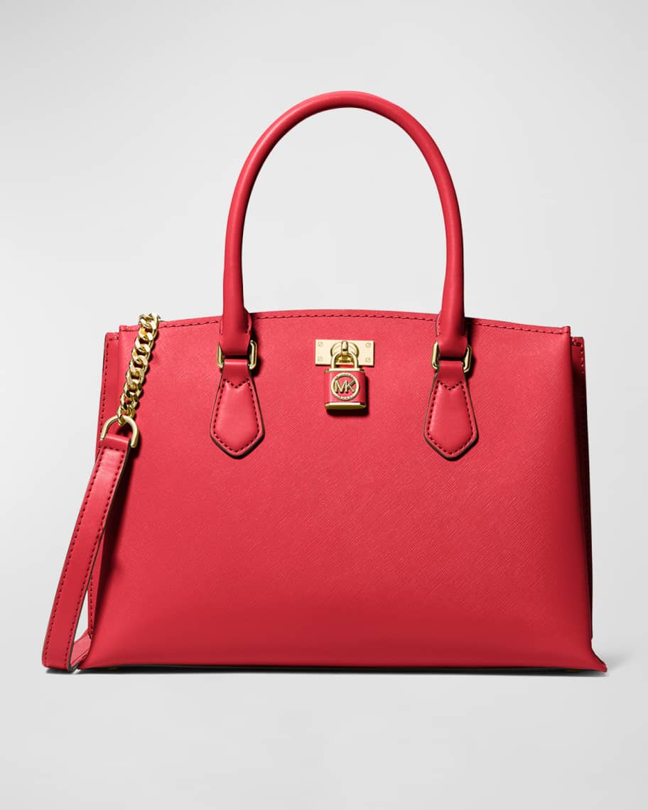 MICHAEL Michael Kors Ruby Medium Leather Satchel Bag | Neiman Marcus