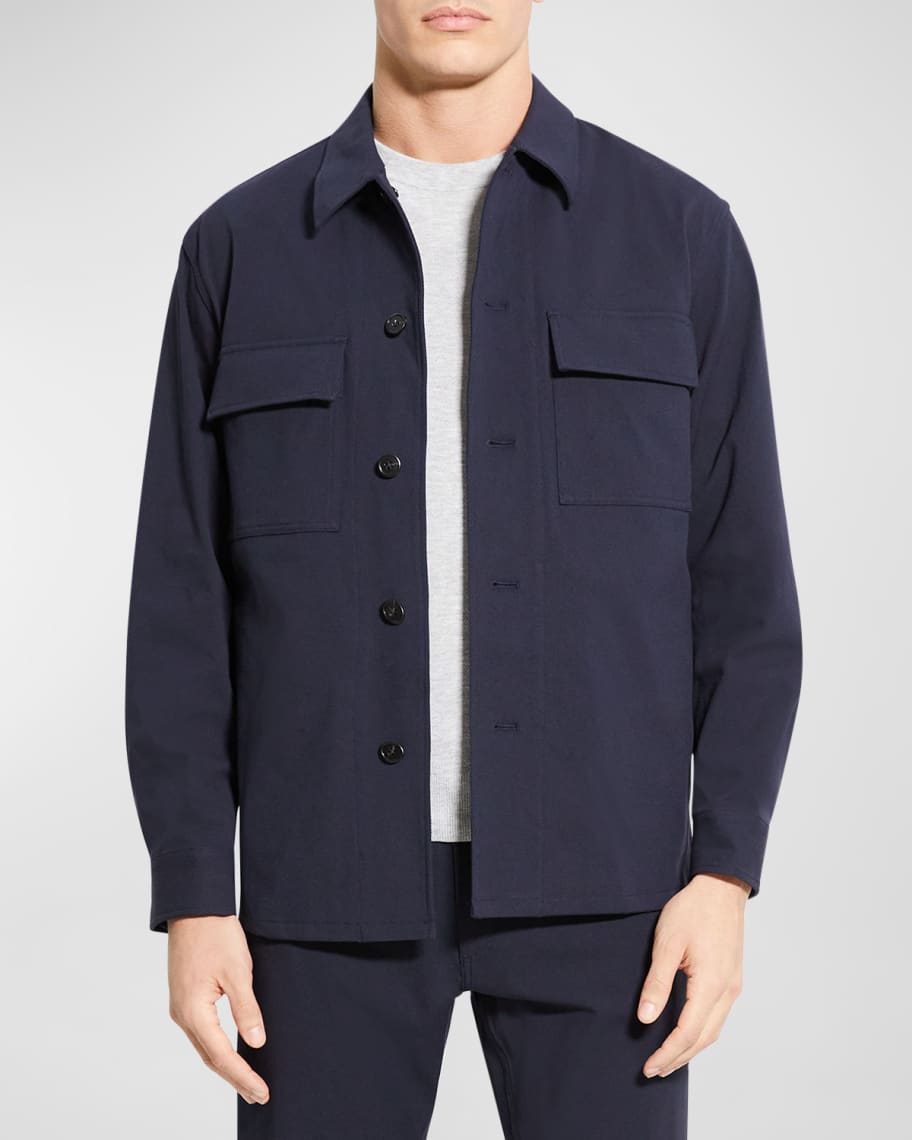 Brown Neoteric Twill Clyfford Shirt Jacket | Theory