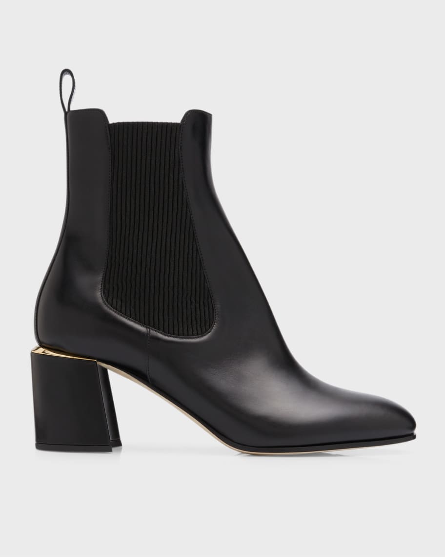 Jimmy Choo Thessaly Calfskin Chelsea Ankle Booties | Neiman Marcus