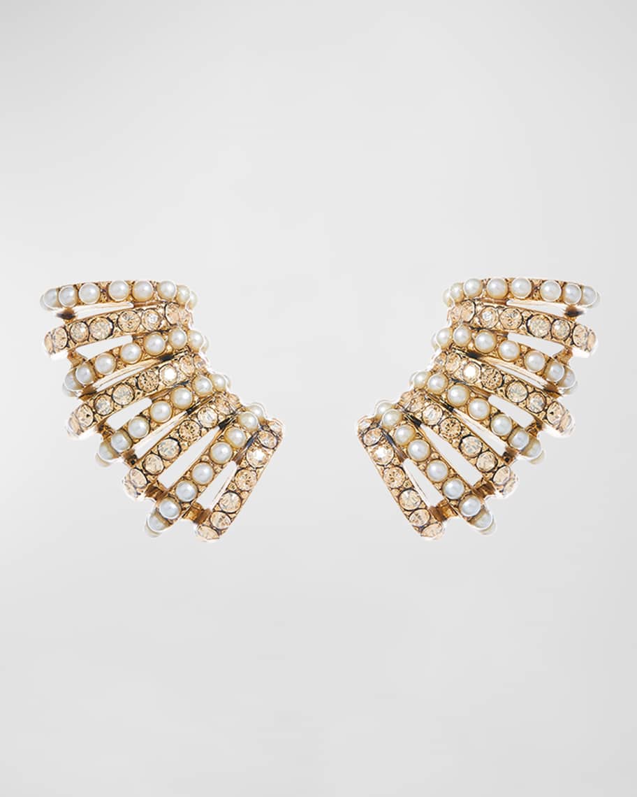 Oscar de la renta earrings sale Clearance