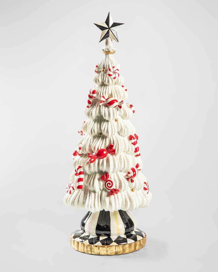 MacKenzie-Childs Peppermint Illuminated Icing Tree | Neiman Marcus MacKenzie-Childs Peppermint Illuminated Icing Tree