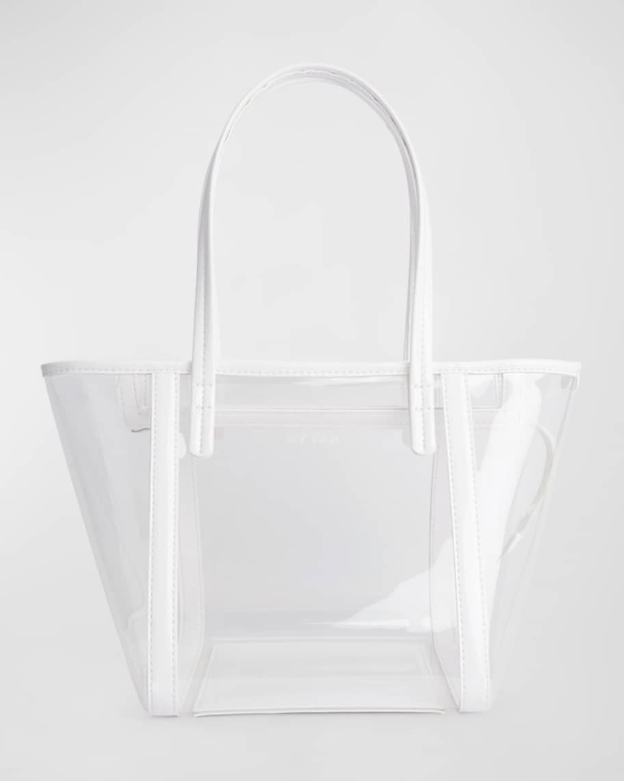 BY FAR - Club Translucent Tote Bag in Pink By Far