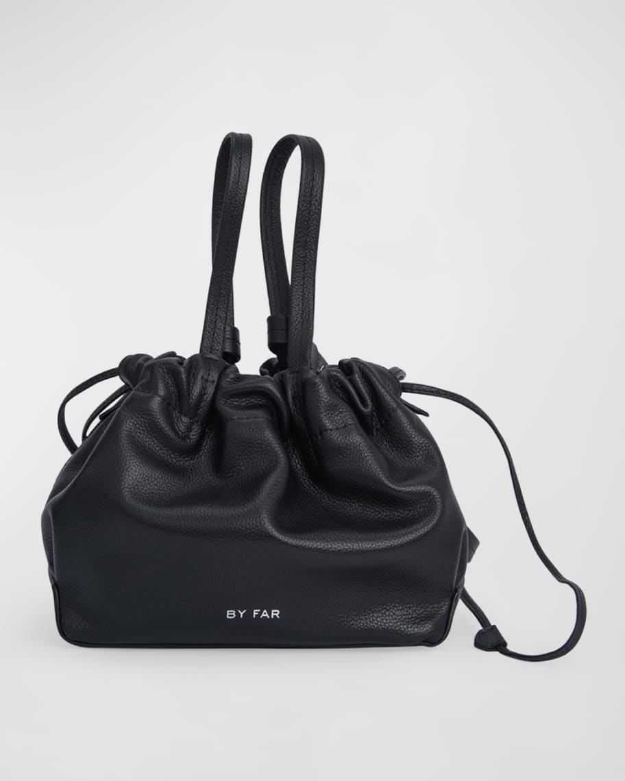 BY FAR Malmo Small Leather Bucket Bag | Neiman Marcus