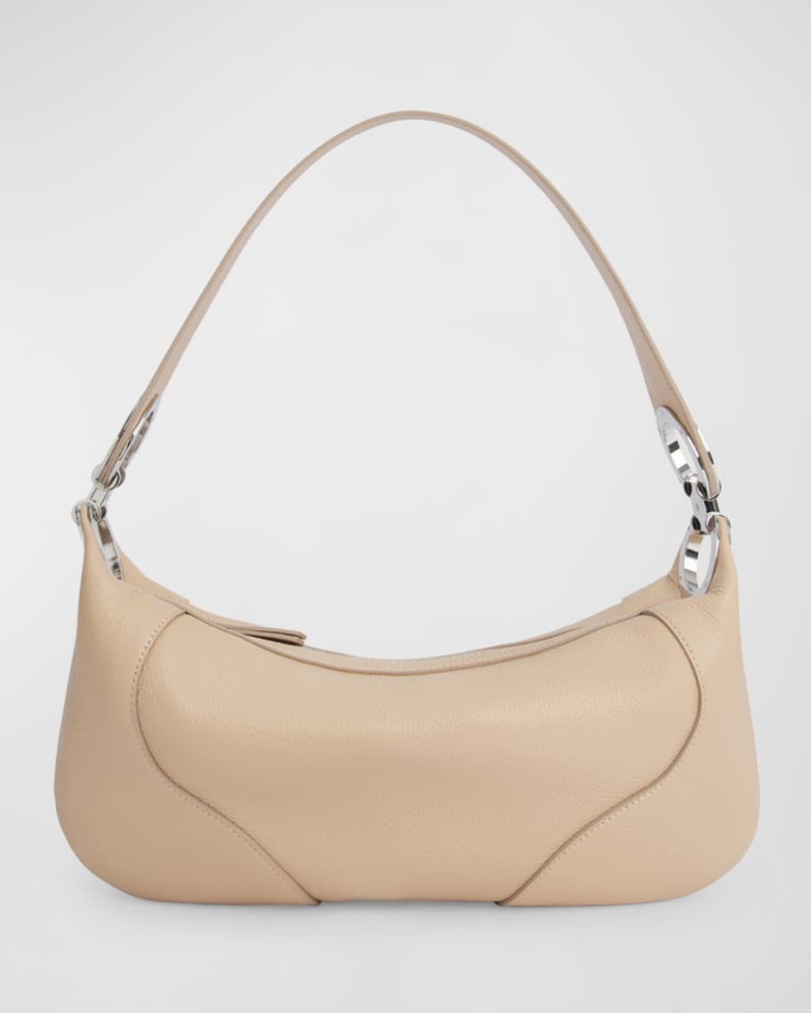 BY FAR Amira Small Leather Shoulder Bag Neiman Marcus
