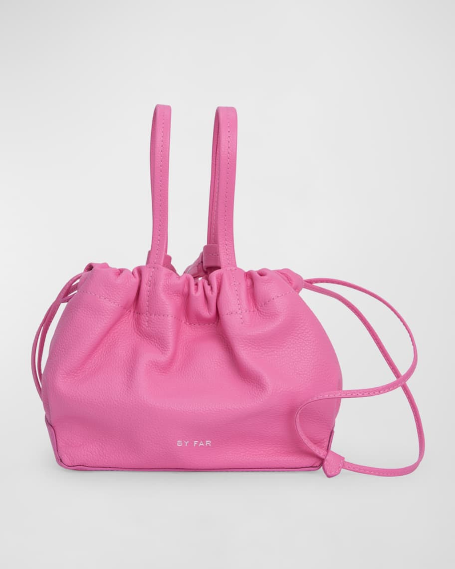 BY FAR Malmo Small Leather Bucket Bag Neiman Marcus