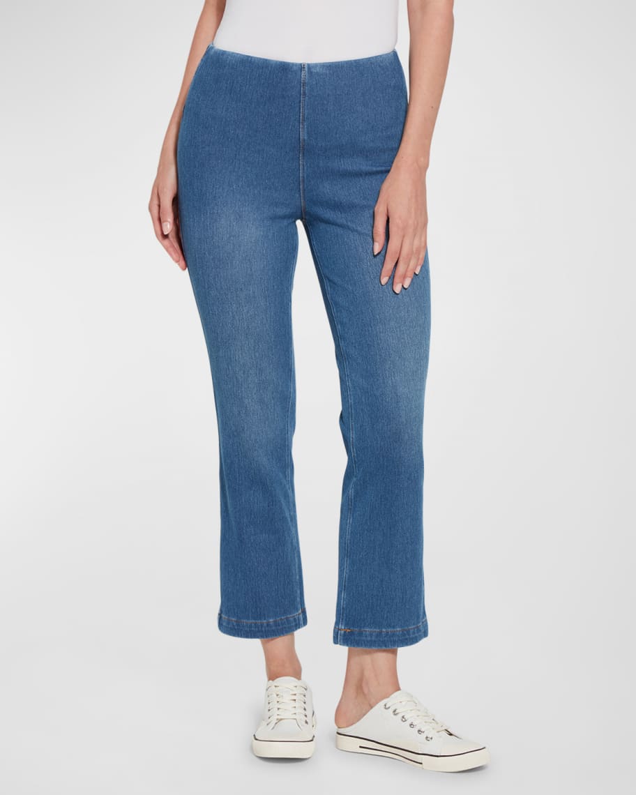 Lysse Baby Cropped BootCut Denim Pants Neiman Marcus
