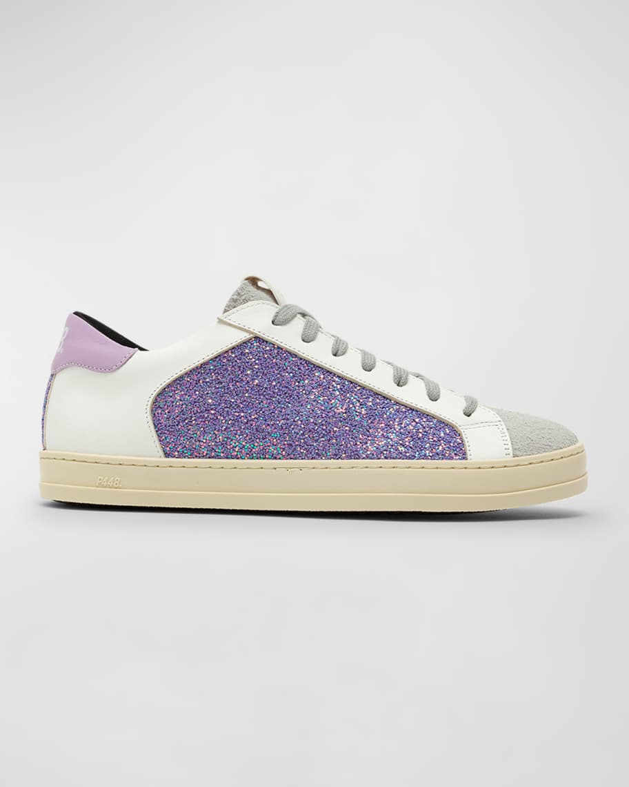 P448 John Glitter Low Top Sneakers Neiman Marcus