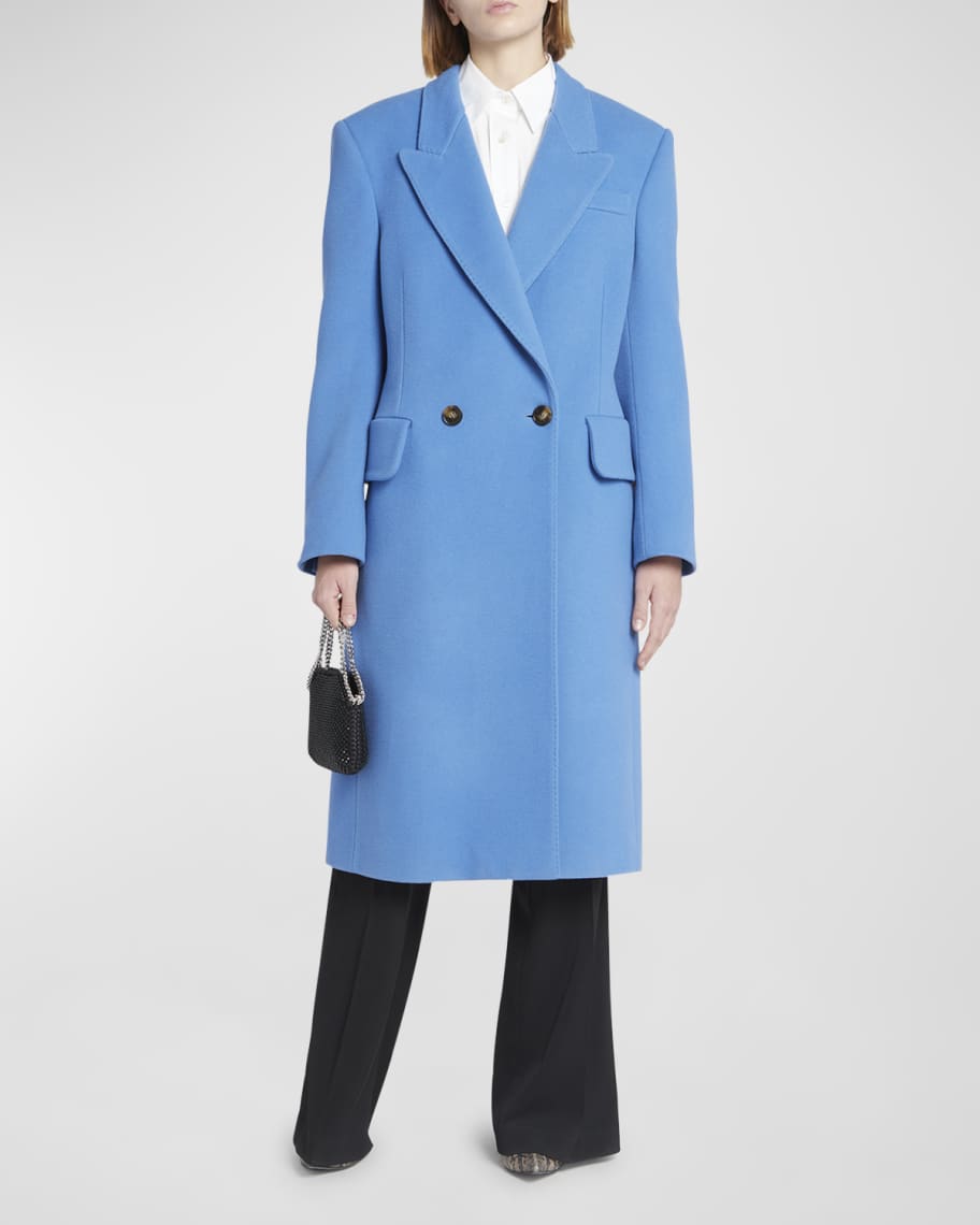 Image 2 of 6: Structured Wool Top Coat