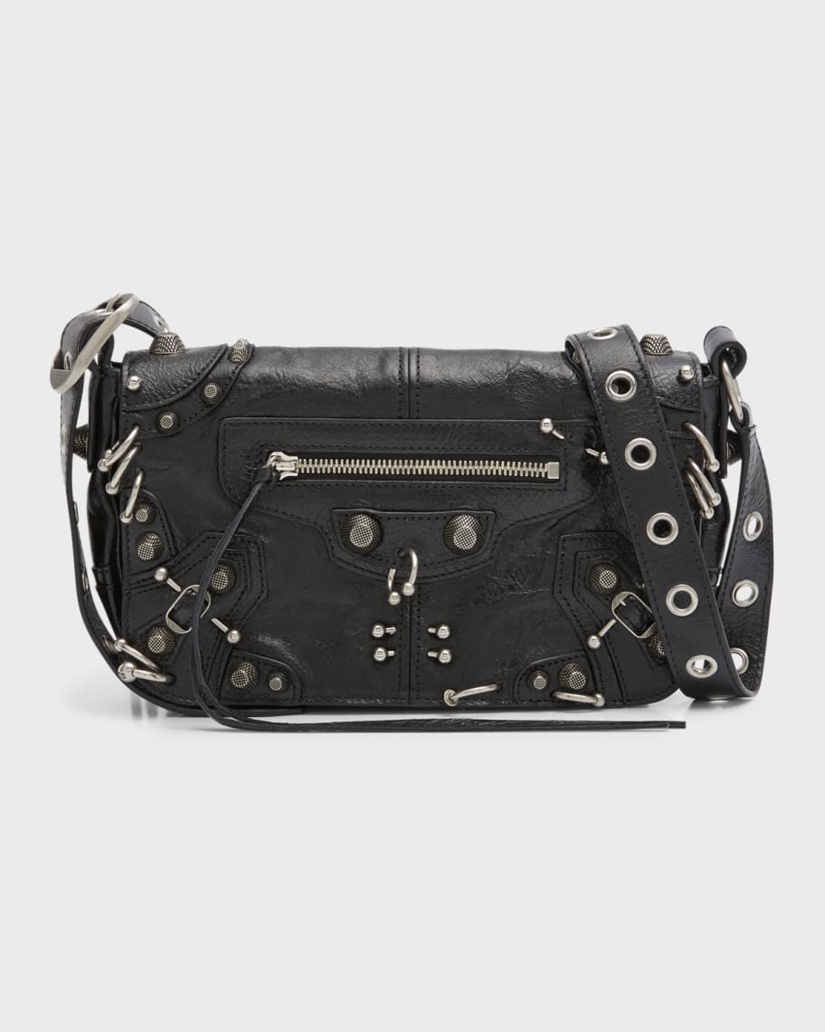 Balenciaga Men's Le Cagole Men XS Flap Bag With Piercing | Neiman Marcus