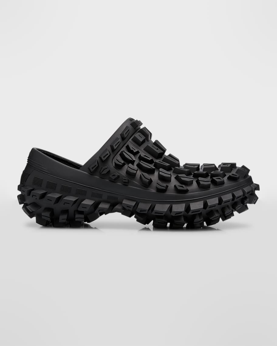 Balenciaga Men's Bouncer Extreme Tire Tread Clogs | Neiman Marcus