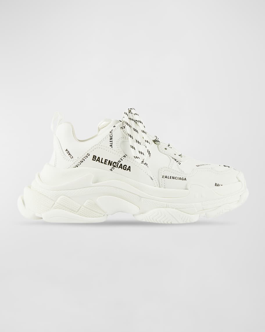 Balenciaga Triple S Allover Logo Red – TheShoeBase