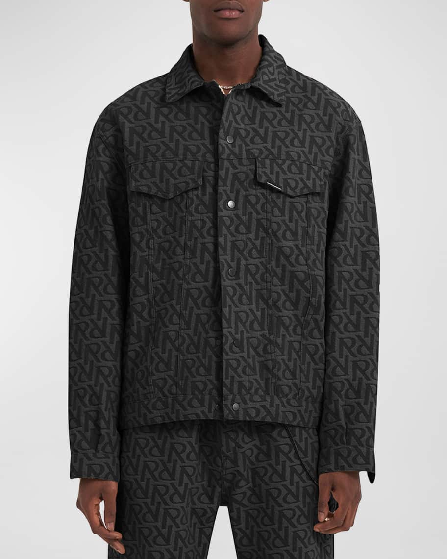 Louis Vuitton Men's Bandana Mix Blouson Monogram Denim and Leather