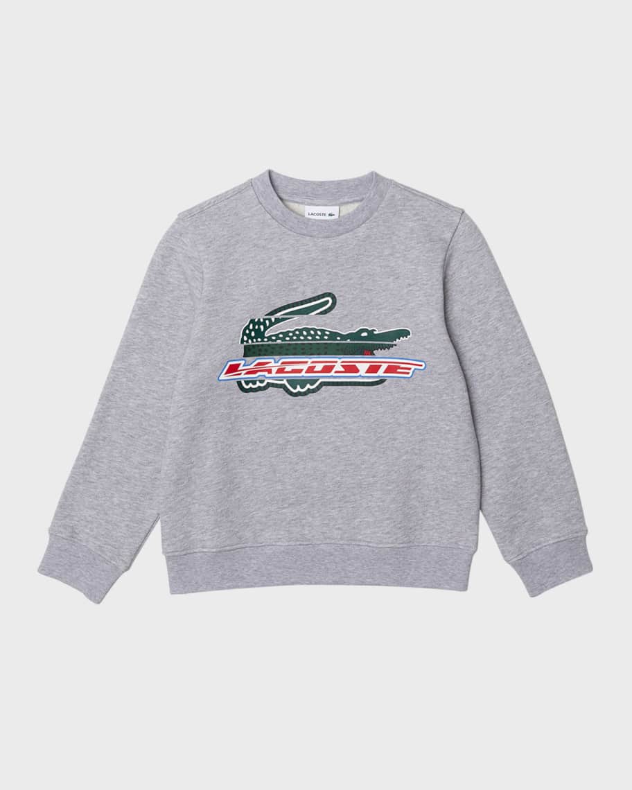 Lacoste big best sale croc sweatshirt