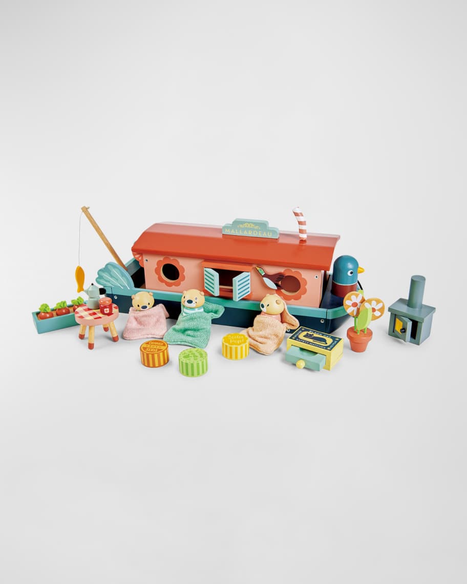 Tender Leaf Toys Little Otter Canal Boat Toy Set | Neiman Marcus