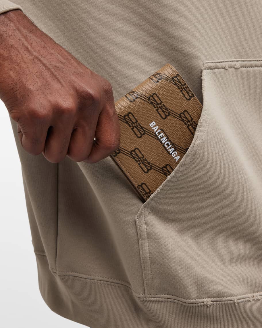 Image 2 of 4: Men's Signature Square Folded Wallet BB Monogram Coated Canvas