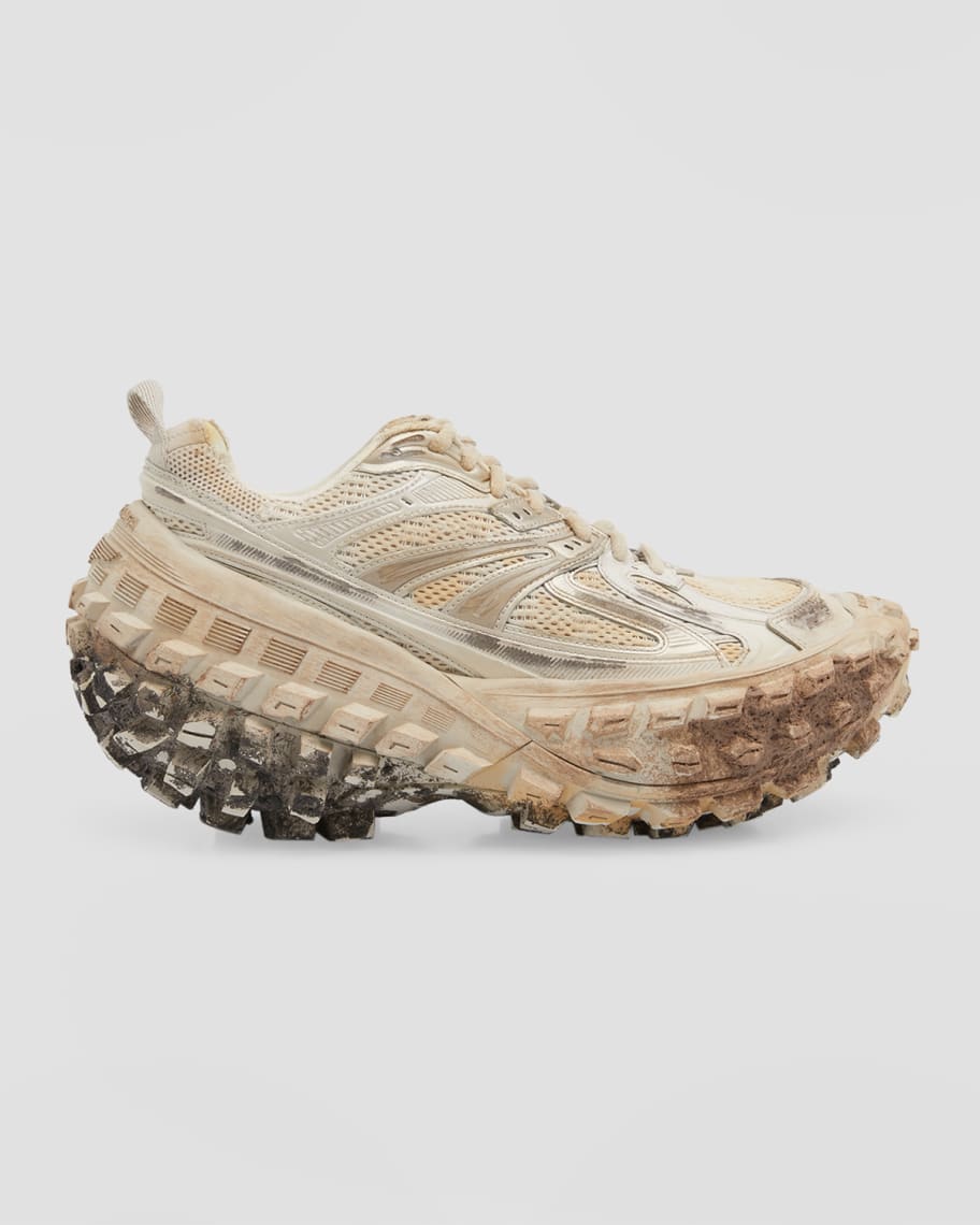 Balenciaga Men's Bouncer Sneaker Worn Out | Neiman Marcus