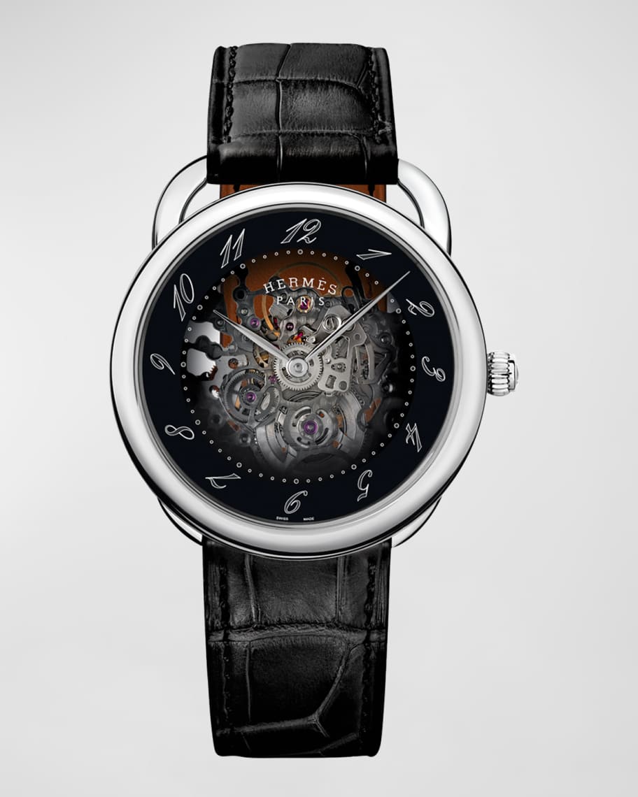 Hermes Arceau Squelette Watch, 40 mm | Neiman Marcus