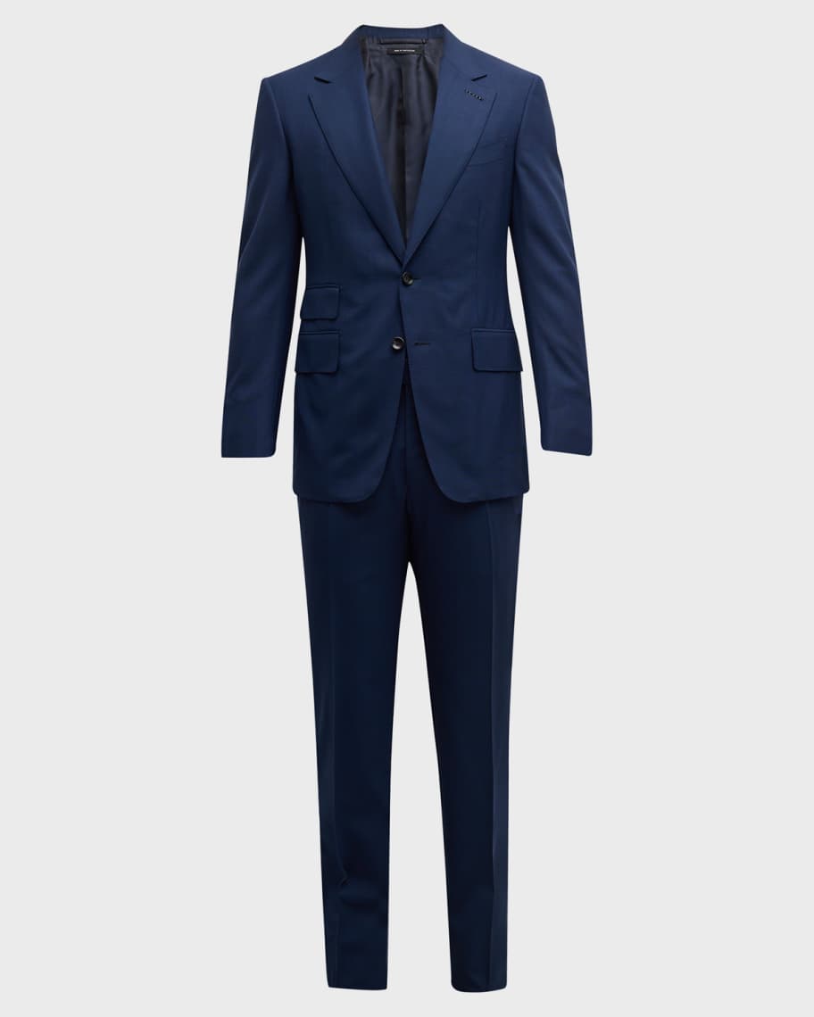 TOM FORD Men's Shelton Mouline Check Suit | Neiman Marcus