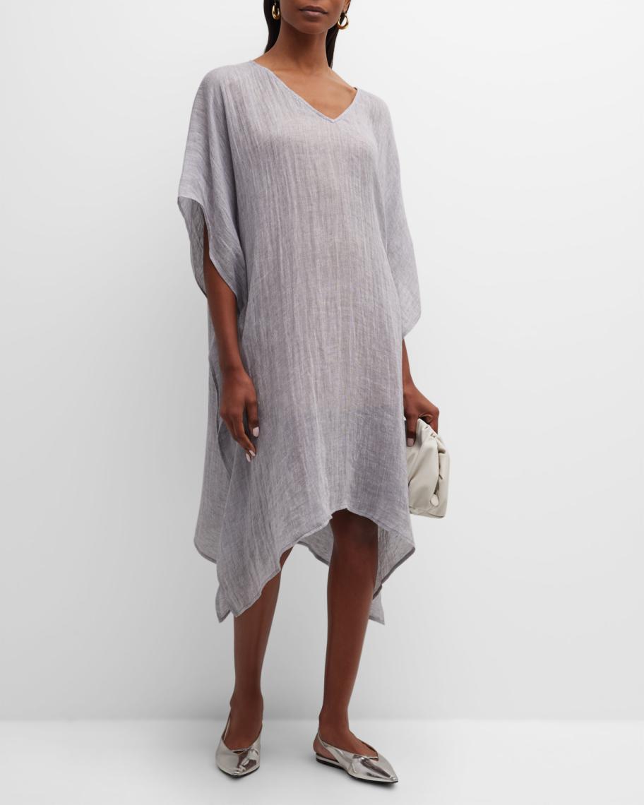 Eileen Fisher Crepe Jacket in Rye crepe fabric
