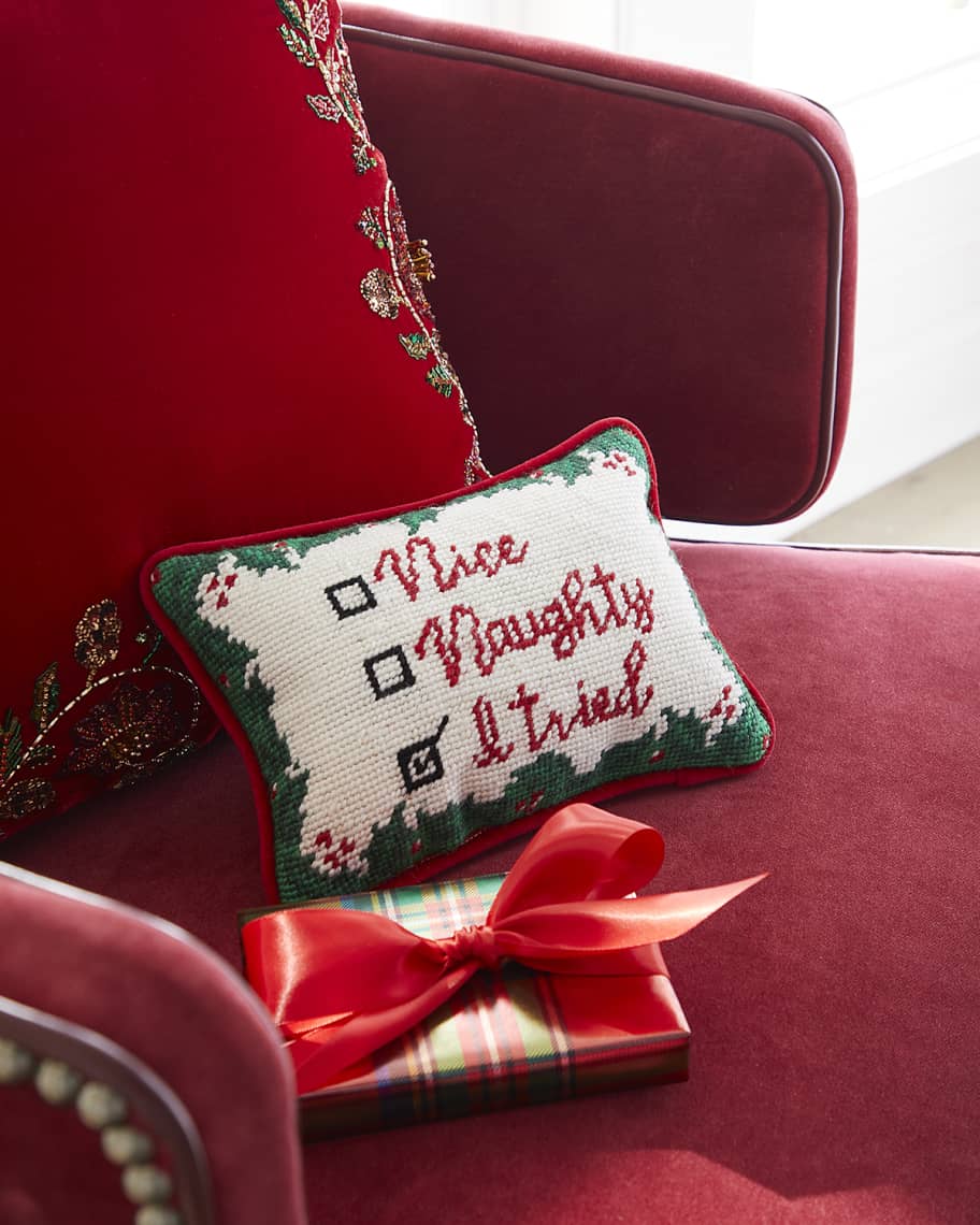 Tory burch cheap needlepoint pillows